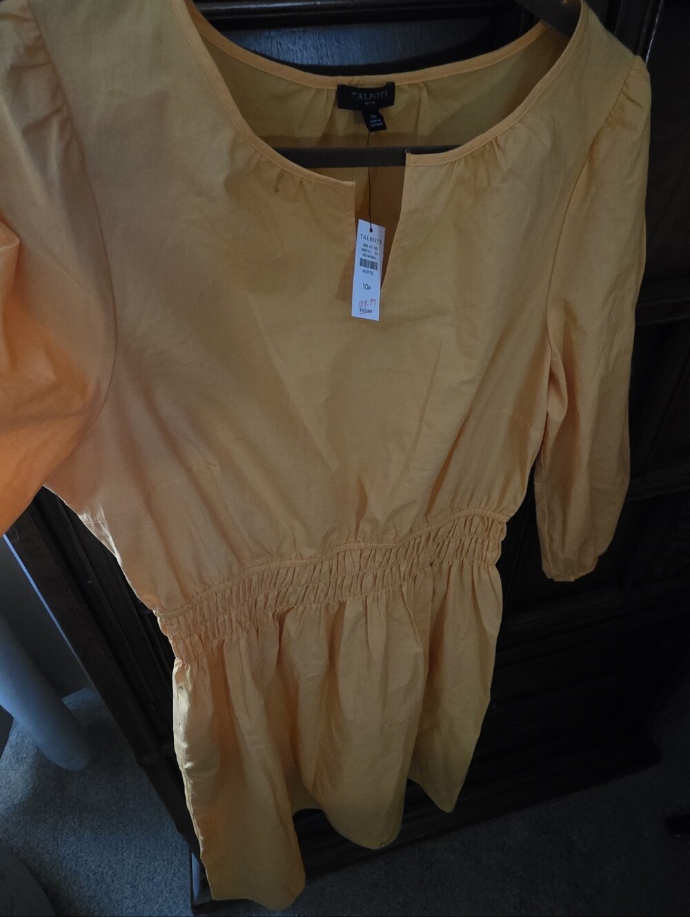 Talbots Dress, Creamcicle In Color. Measurments Are In Photos and Description.